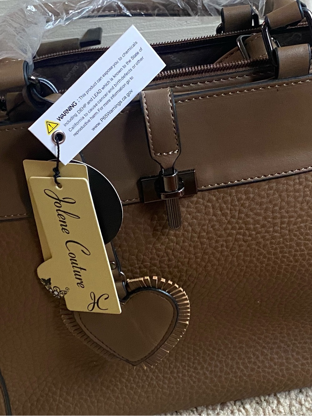 Women’s Taupe Structured Satchel Bag & Wallet